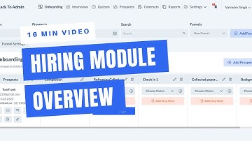 Hiring Module 16 Minute Overview