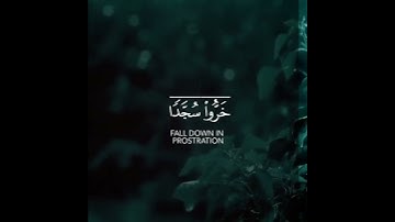 إنما يؤمن بآياتنا الذين إذا ذكروا بها خروا سجدا وسبحوا بحمد ربهم | سورة السجدة | القارئ فارس عباد