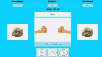 Interactive Rock Paper Scissor Game (Programmed with Python tkinter GUI)