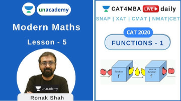 L5 | Functions - Part 1 | Modern Maths | Quantitative Ability | CAT4MBA | Ronak Shah