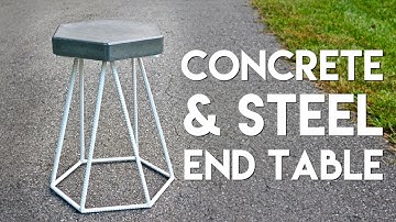 DIY Concrete and Steel End Table | How To Build - Welding