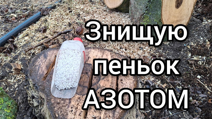 Як знищити пень від дерева Азотом? Самий легкий і дієвий спосіб.