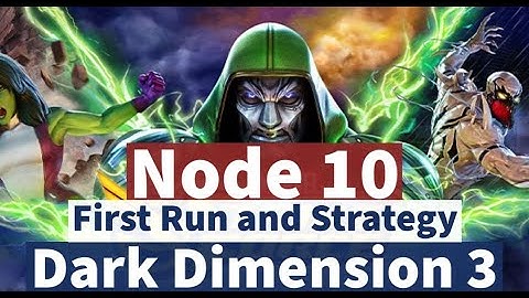 Dark Dimension 3: Node 10 - First Run Attempt | DD3 Playthrough | Marvel Strike Force - Free to Play