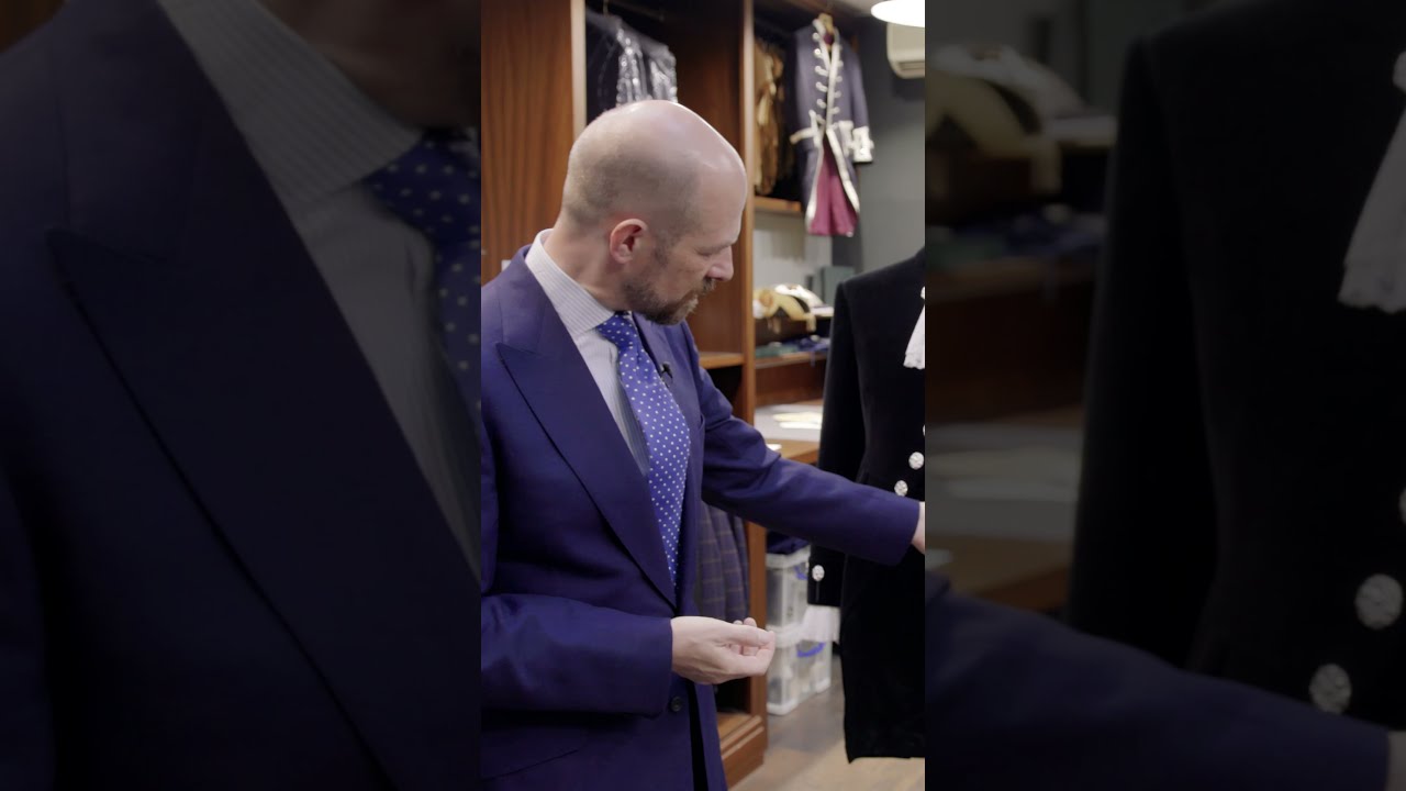 Master Tailor Shows The Amazing Detail Of A High Sheriff's Uniform  #Shorts