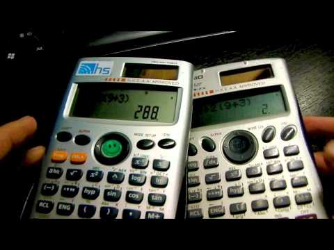 Are your calculators trustworthy? 48 ÷ 2(9+3)=2 or 288？(Casio FX-50FH & FX-3650P)