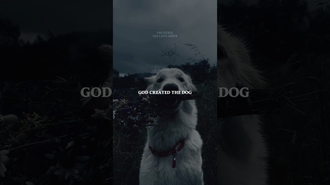 God created the dog and said