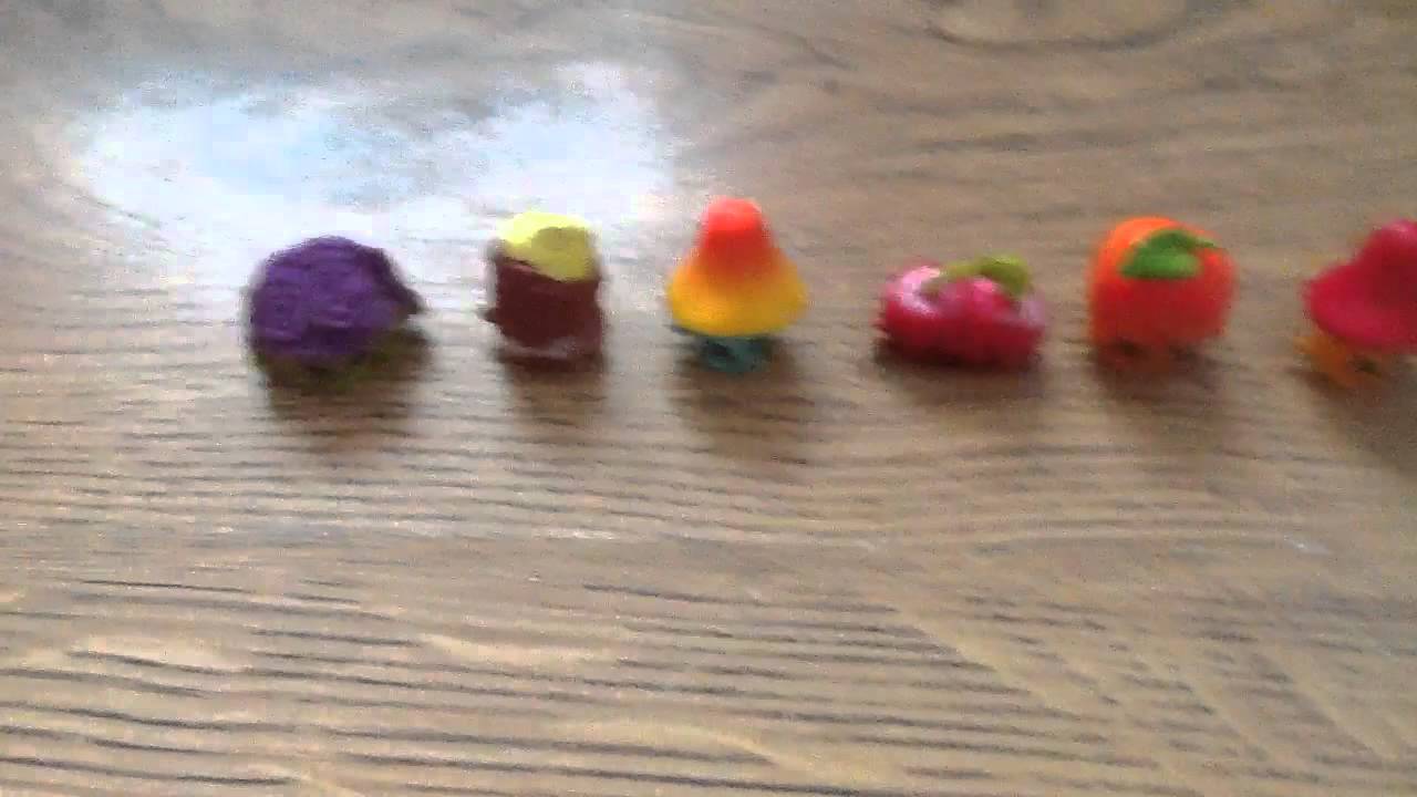 Shopkins series 4 collection fruit and veg,bakery and sweet treats|millie may