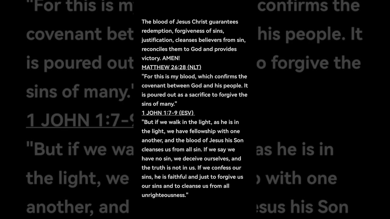 THE BLOOD OF JESUS CHRIST! 💞