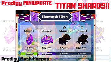 PRODIGY MICRO UPDATES 2022, more TITAN Shards, GEMS & MYTHICAL EPICS 2022