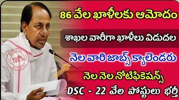 TS 86 వేల పోస్టులకు ఆమోదం - KCR | TS TET Latest News Today | TSPSC Latest News Today | Jobs calendar