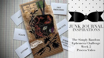 #simplyrandomchallenge Simply Random Challenge Wk 2 Embossed Glassine Bag with Coffee Sleeve Pocket