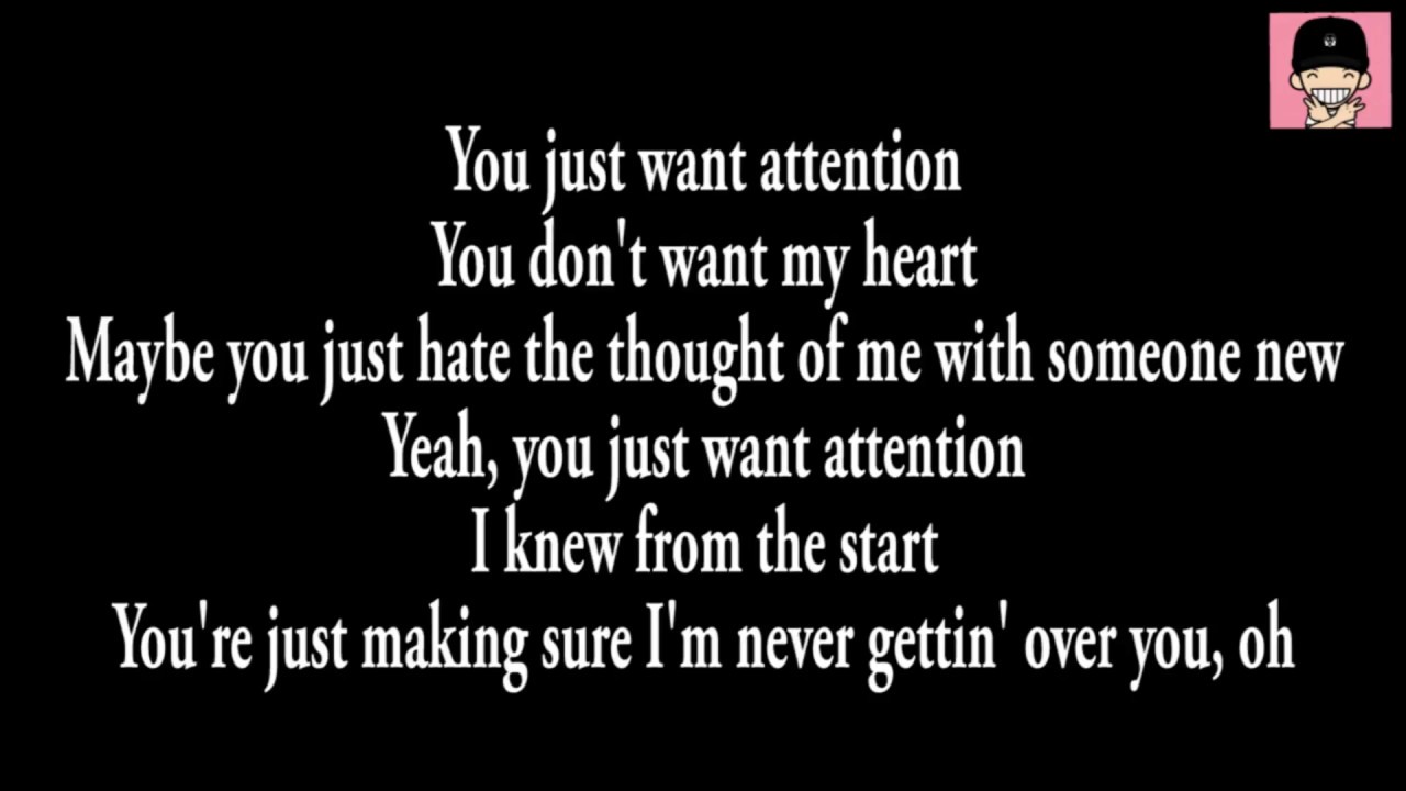 Charlie Puth Attention Lirik Youtube Yeah, you just want attention, i knew from the start. youtube