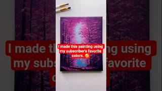 Satisfying Art: Watch This Black Canvas Transform Into a Magical Forest!