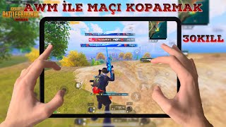 Awm İle Show Yaptim Hi̇le Dedi̇ler 30 Kill Handcam Pubg Mobi̇le
