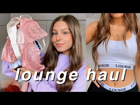 LOUNGE UNDERWEAR HAUL - try on and review