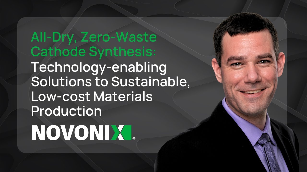 Вебинар по катодам: полностью сухой синтез катодов без отходов.