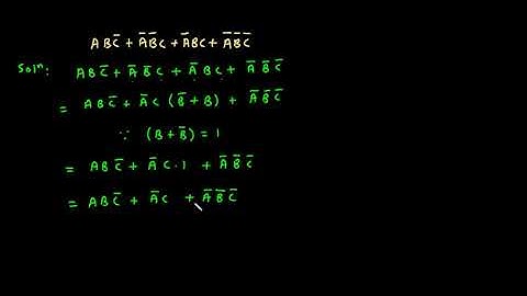 Logic Simplification Using Boolean Algebra 6 | Electrical and Electronics Engineering