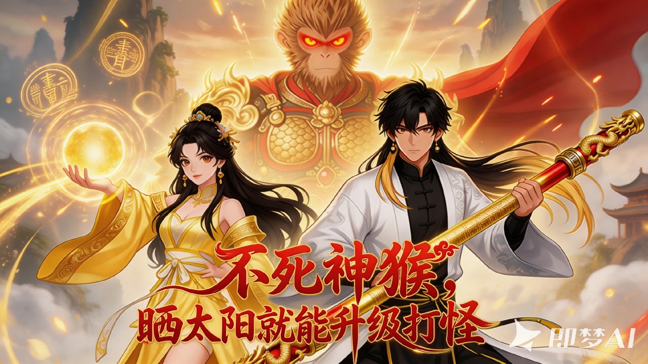 穿越者凌雲在通天獸域甦醒，扮豬吃老虎護衛女神。從保護飯票到拼湊靈魂碎片，他與她並肩闖關斬將，最終踏上大聖之路！ #不死神猴曬太陽就能升級打怪