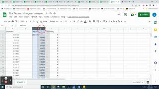 Creating Dot Plots and Histograms in Google Sheets