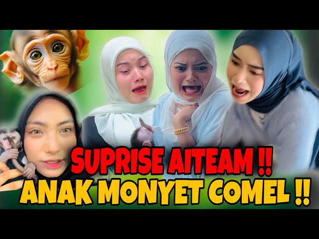 REACTION AI TEAM SUPRISE MONYET !! HURU HARA OFFICE DIBUATNYA !! class=