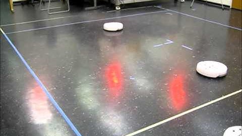 Nonholonomic Robots Cooperative Collision Avoidance with Delay & Sensing Uncertainties - Exp. 2
