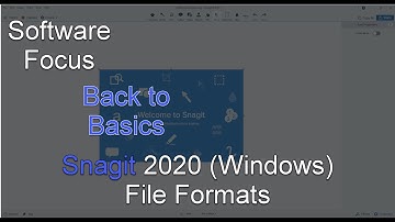 Software Focus - Back to Basics: Snagit 2020 (PC) File Formats