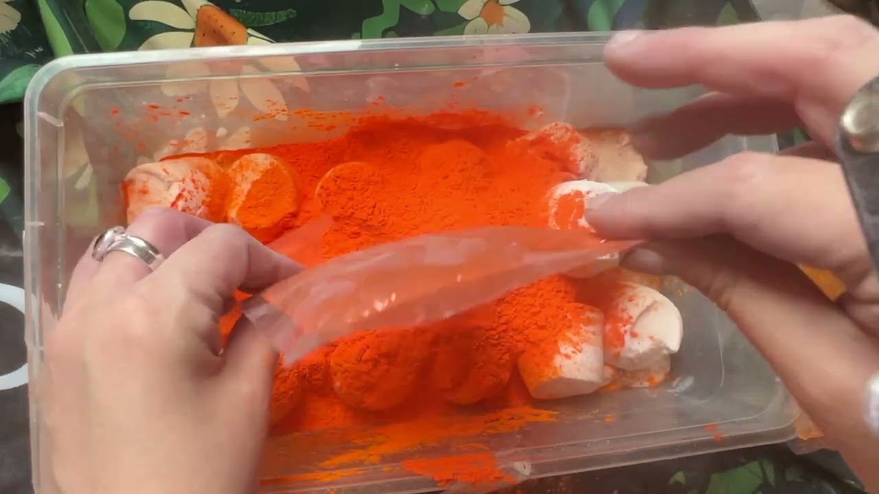 COMPILATION BAKING SODA CRUSH VIDEO ORANGE PINK BLUE
