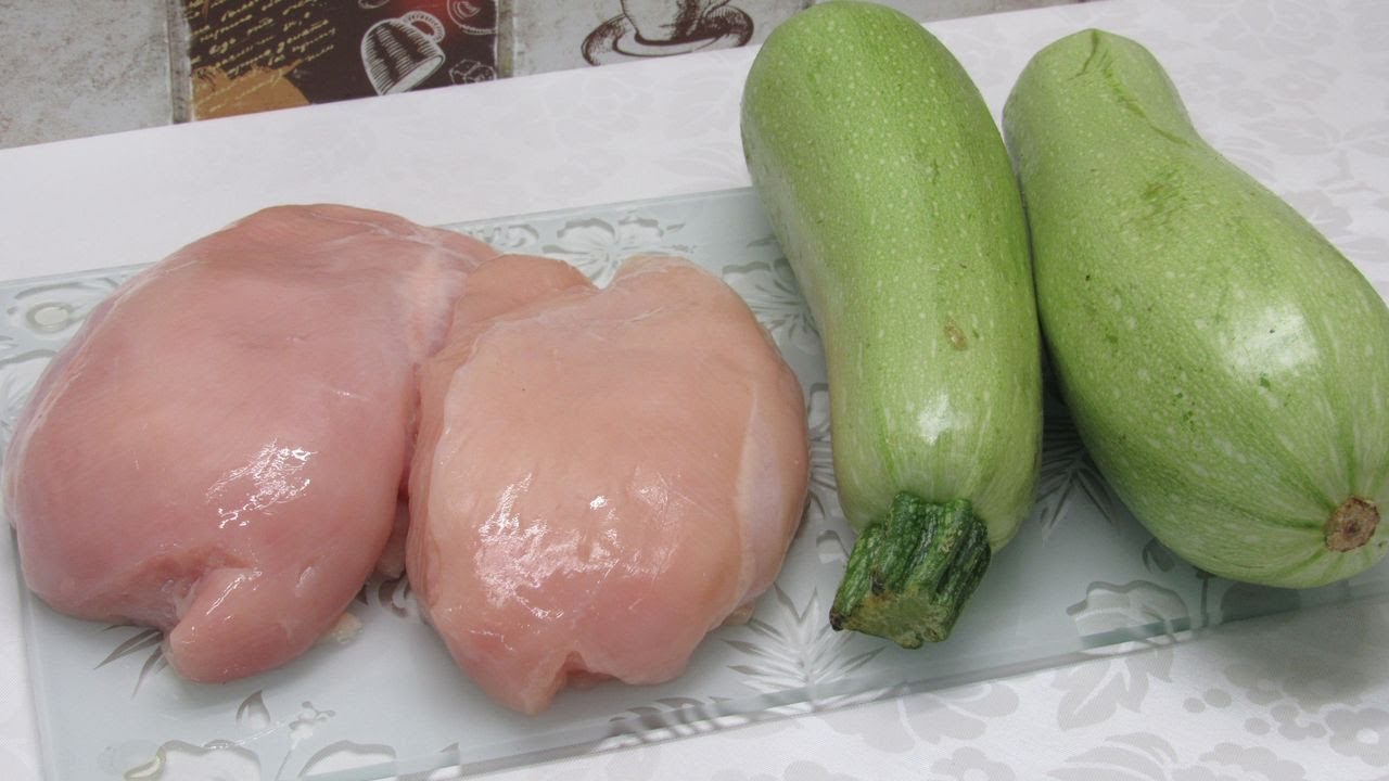 Берем КАБАЧКИ и КУРИНУЮ ГРУДКУ! Простой рецепт запеканка из кабачков