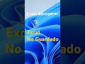 💾Cómo Recuperar Excel No Guardado | Truco de Excel