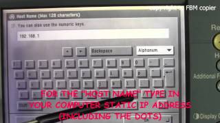How to create FTP Scan account on Canon IR Series Copy Machine