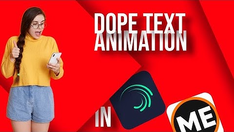 Dope Text Animation Like After Effects In Alight Motion| Full Tutorial