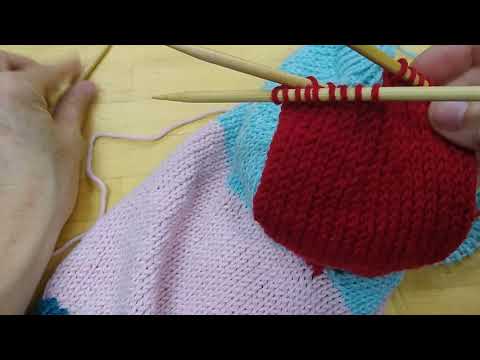 Flax KAL: how to work sleeve decreases, part 2