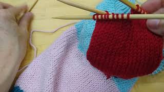 Flax KAL: how to work sleeve decreases, part 2