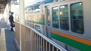 E231系1000番台&E233系3000番台宮ヤマU511編成+宮ヤマU234編成国府津駅発車