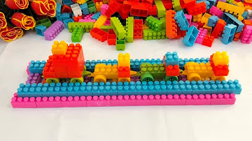 Satisfying DIY Lego Train Track | ASMR Building Blocks | Lego sounds 