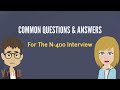 Common Questions and Answers for The N-400 Interview