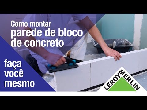 Vídeo: Como usar o adesivo de bloco de concreto aerado?