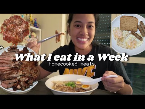 What I eat in a Week! Mostly home cooked meals!