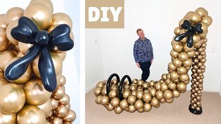 SHOE Balloon Tutorial 👠 DIY Balloon Shoe Decoration 👠 How to Make a High Heel Balloon Shoe
