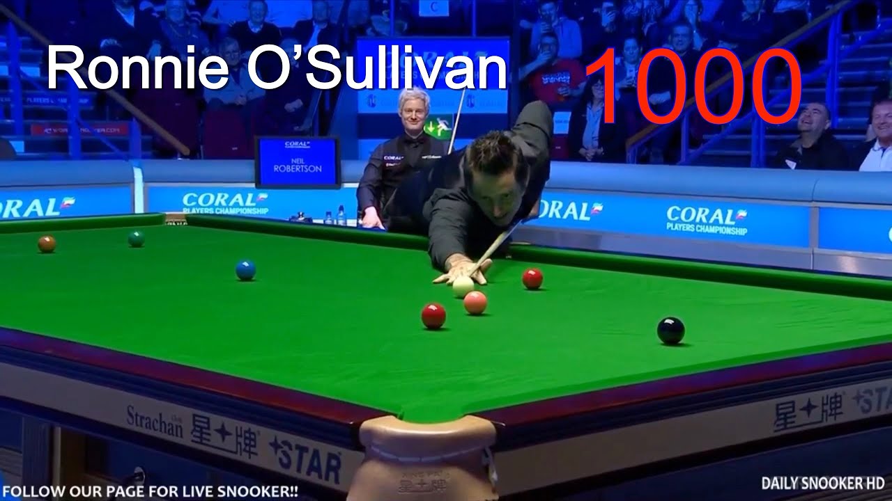 Ronnie O’Sullivan 1000’th century || FULL Frame || HD 1080P - YouTube