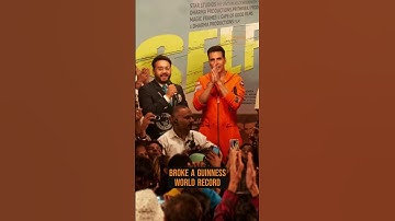 Indian actor Akshay Kumar broke a Guinness World Record by snapping selfies.