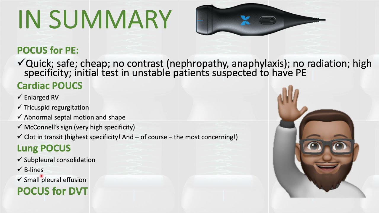 POCUS in Pulmonary Embolism (2/2)