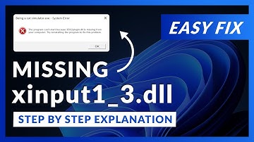 xinput1_3.dll Error Windows 11 | 2 Ways To FIX | 2021