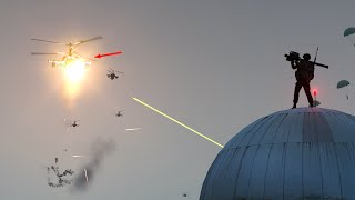 Russian KA52 Attack Helicopters were Destroyed by Missile Fire in Action | ARMA 3: Milsim