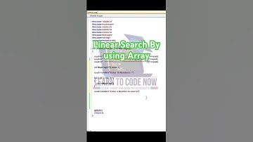 Linear Search program in c | Linear Search algorithm | Linear Search C++ | Linear Search in DS