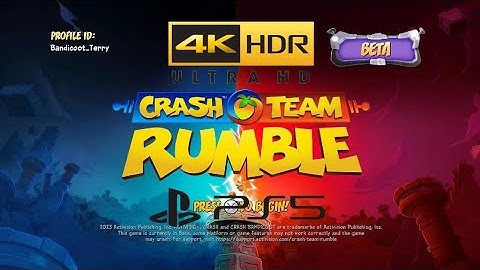 Crash Team Rumble: Introduction Cutscene & Main Menu (PS5) (4K HDR)