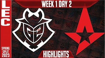 G2 vs AST Highlights | LEC Spring 2023 W1D2 | G2 Esports vs Astralis