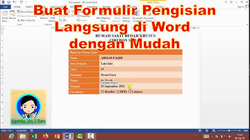 Membuat Formulir Pengisian Langsung di Word