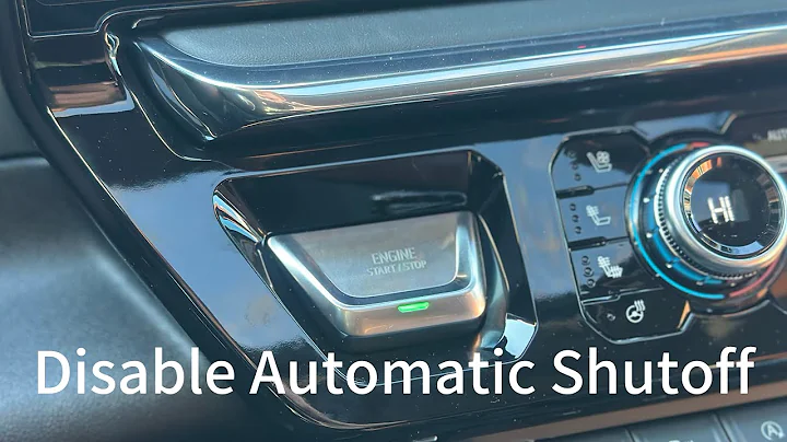 How to Disable Automatic Shut Off on Your GMC Sierra