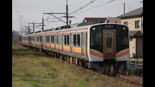 【信越本線】E129系A25編成＋B4編成 446M 亀田駅到着
